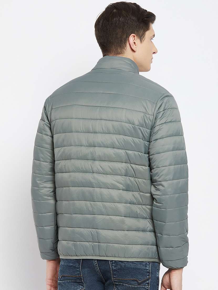 men solid long sleeve puffer jacket - 22264456 -  Standard Image - 2