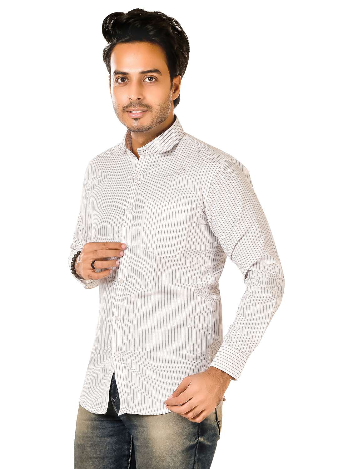 men solid long sleeve regualr fit casual shirt - 22264460 -  Standard Image - 2