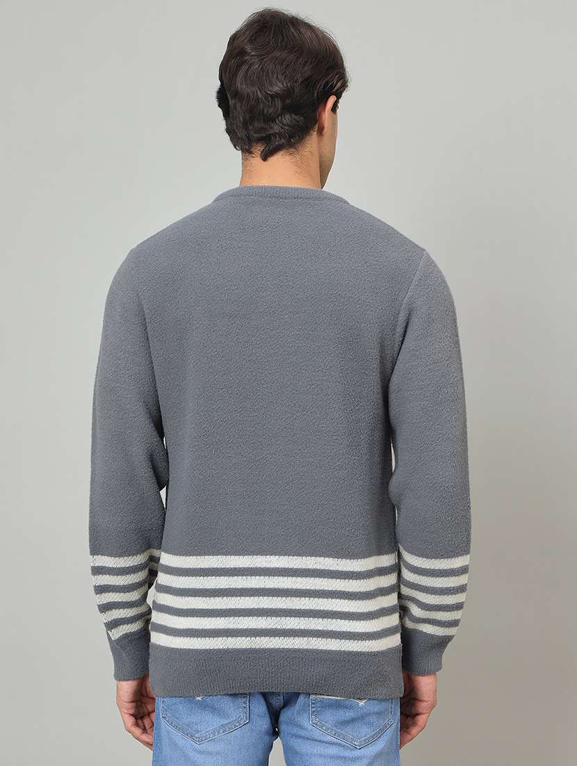 men self designed long sleeve pullover - 22264465 -  Standard Image - 2