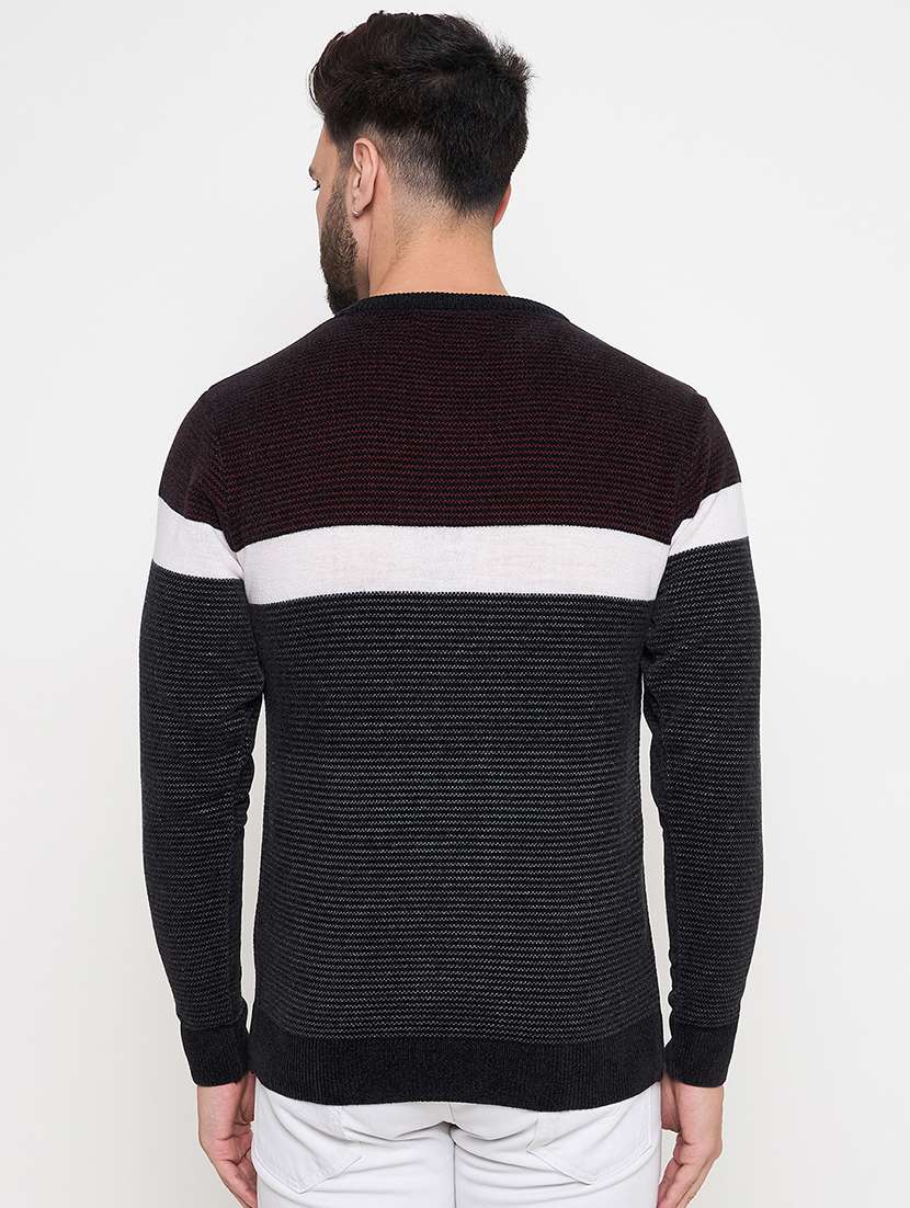 men color blocked long sleeve pullover - 22264466 -  Standard Image - 2