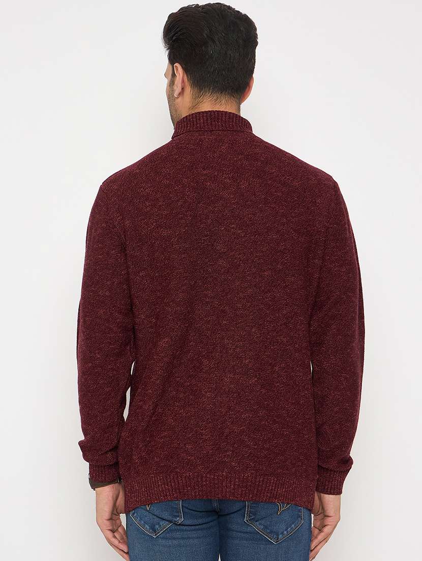 men self designed long sleeve high neck pullover - 22264473 -  Standard Image - 2