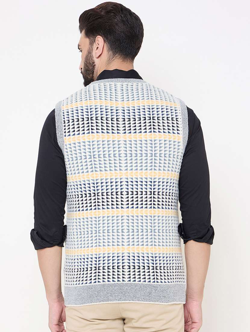 men self designed sleeveless pullover - 22264474 -  Standard Image - 2