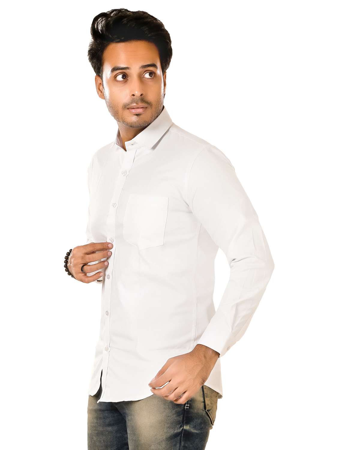 men solid long sleeve regualr fit casual shirt - 22264509 -  Standard Image - 2