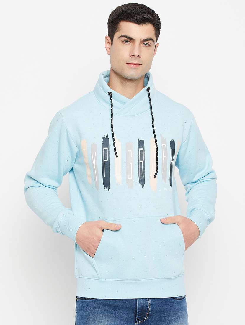 men printed long sleeve sweatshirt