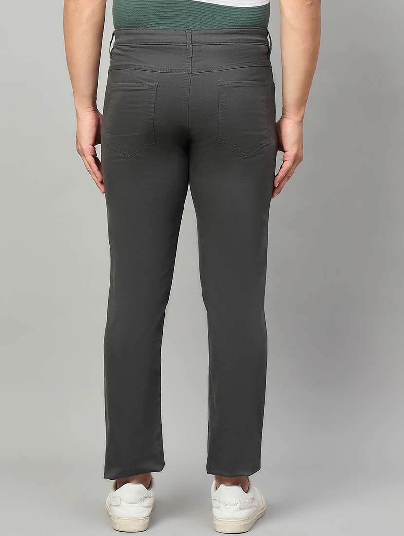 men solid mid rise chinos casual trouser - 22264551 -  Standard Image - 2