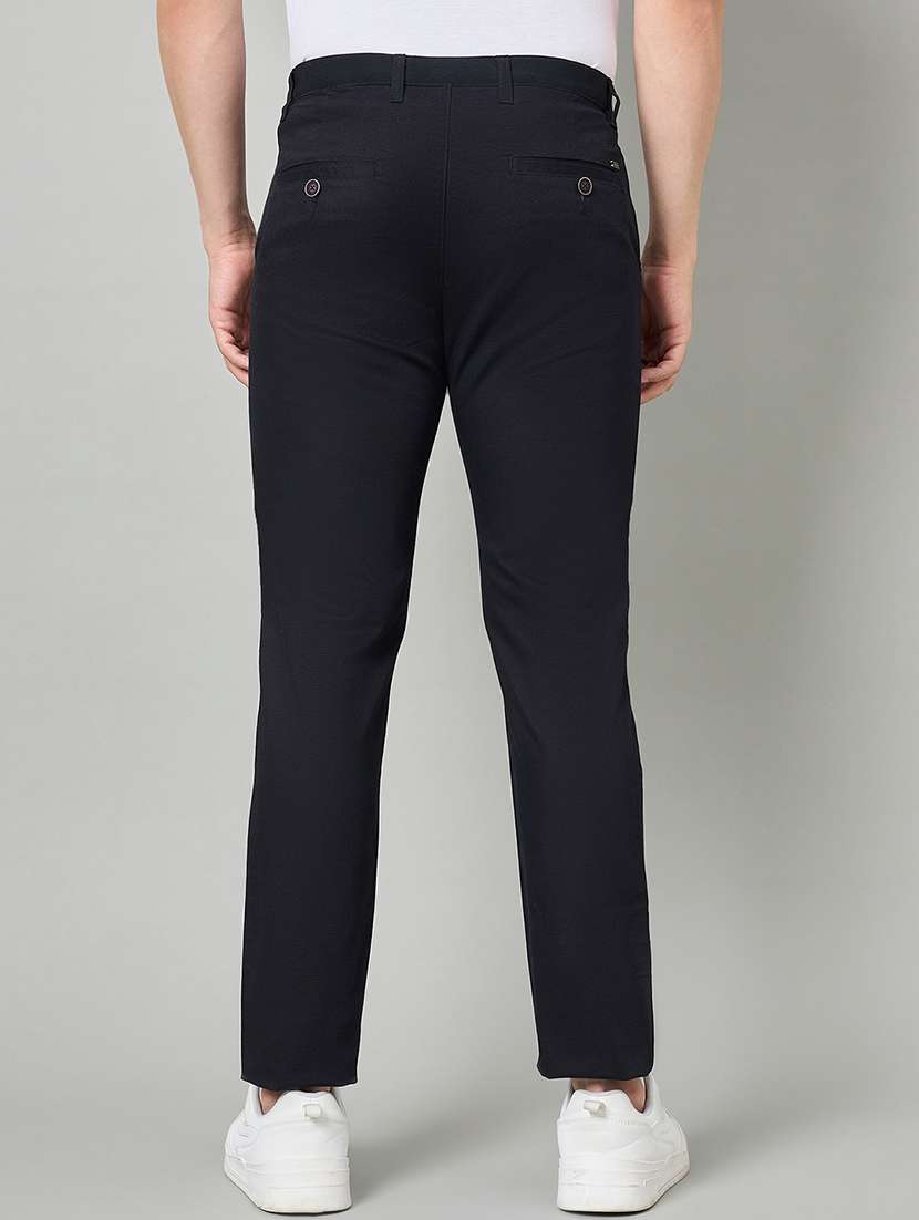 men solid mid rise chinos casual trouser - 22264553 -  Standard Image - 2