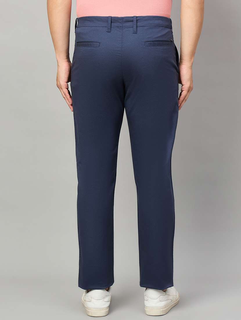 men solid mid rise chinos casual trouser - 22264567 -  Standard Image - 2