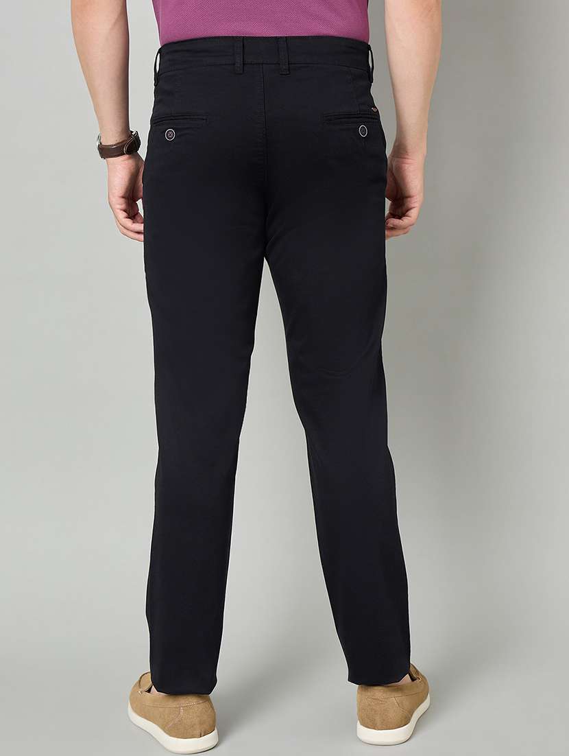 men solid mid rise chinos casual trouser - 22264568 -  Standard Image - 2