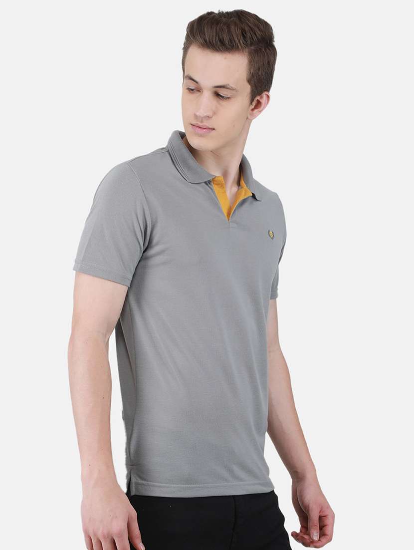 men solid short sleeve regular fit polo t-shirt - 22264571 -  Standard Image - 2