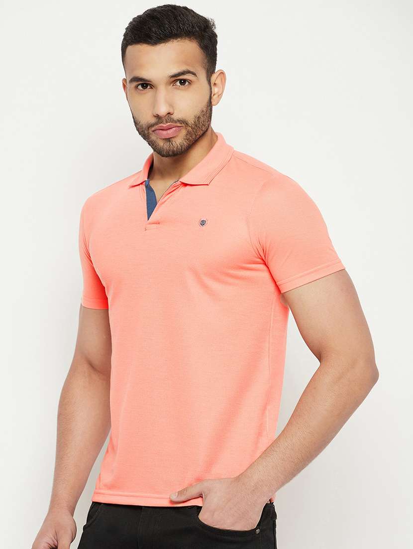 men solid short sleeve slim fit polo t-shirt - 22264573 -  Standard Image - 2