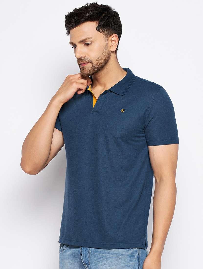 men solid short sleeve regular fit polo t-shirt - 22264574 -  Standard Image - 2