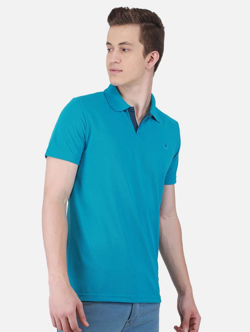 men solid short sleeve regular fit polo t-shirt - 22264576 -  Standard Image - 2