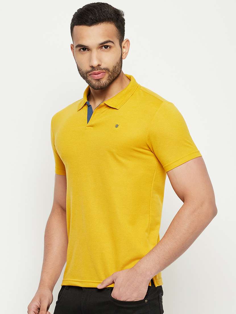 men solid short sleeve slim fit polo t-shirt - 22264577 -  Standard Image - 2