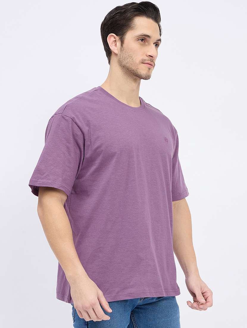 men solid short sleeve loose fit t-shirt - 22264590 -  Standard Image - 2