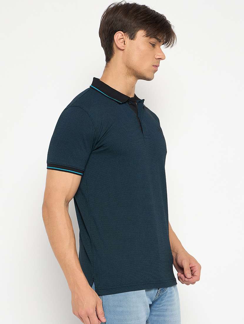 men solid short sleeve regular fit polo t-shirt - 22264591 -  Standard Image - 2