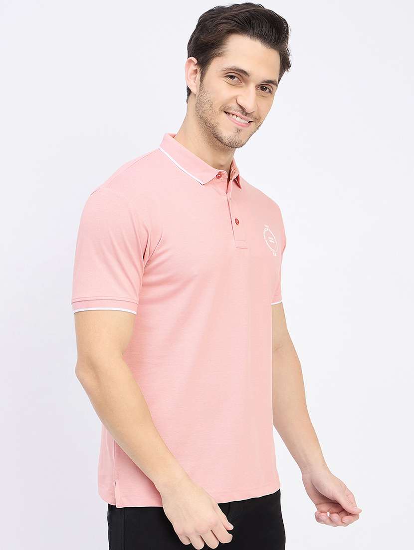 men solid short sleeve regular fit polo t-shirt - 22264594 -  Standard Image - 2