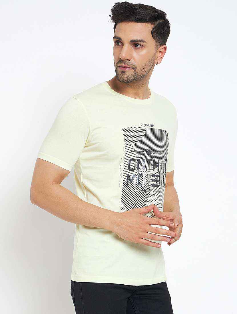 men printed short sleeve t-shirt