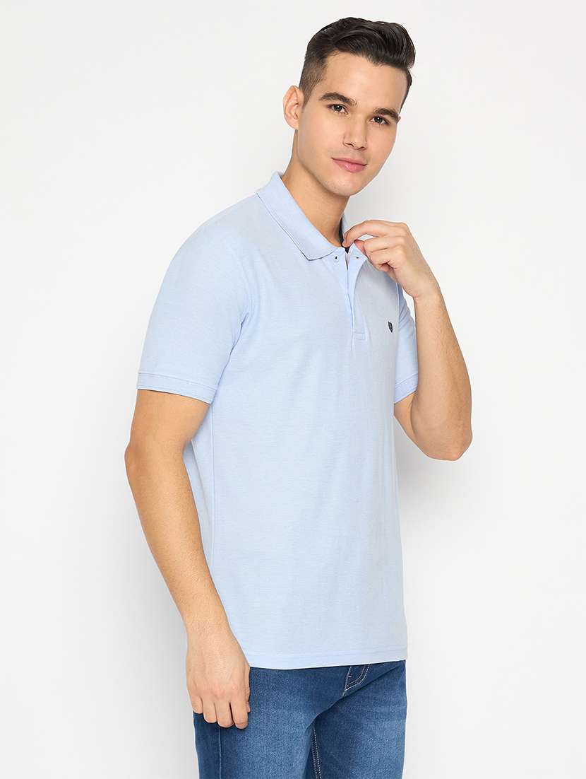 men solid short sleeve regular fit polo t-shirt - 22264613 -  Standard Image - 2