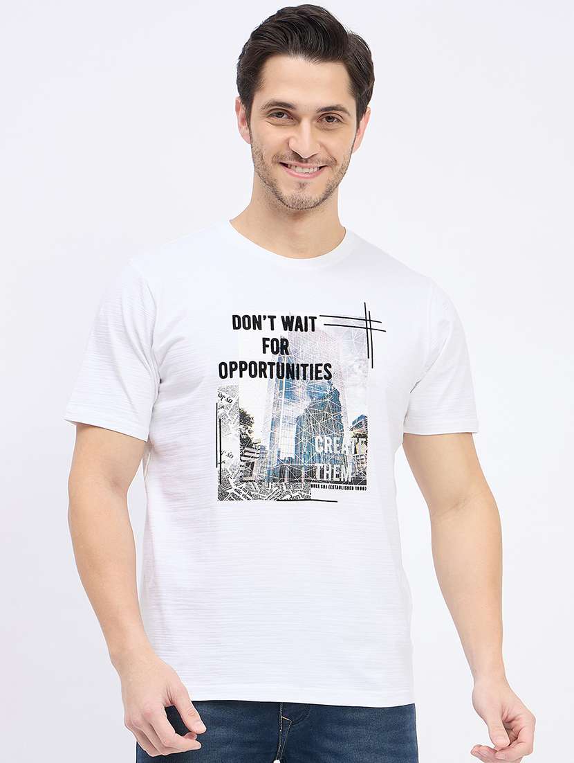 men printed short sleeve t-shirt