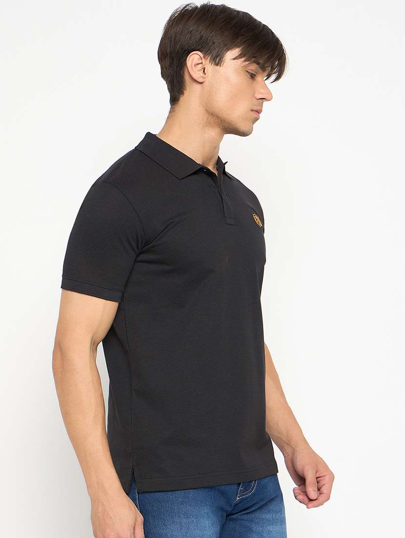men solid short sleeve regular fit polo t-shirt - 22264633 -  Standard Image - 2