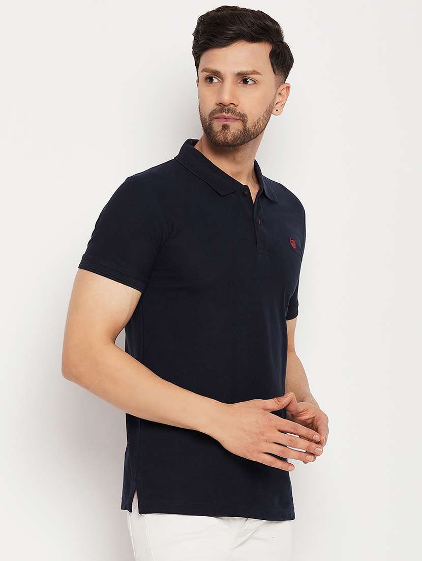 men solid short sleeve regular fit polo t-shirt - 22264647 -  Standard Image - 2