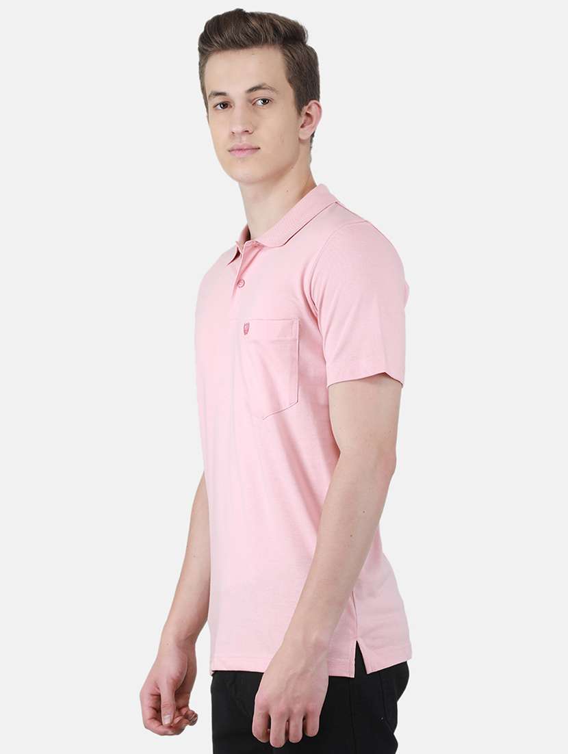 men solid short sleeve regular fit polo t-shirt - 22264649 -  Standard Image - 2