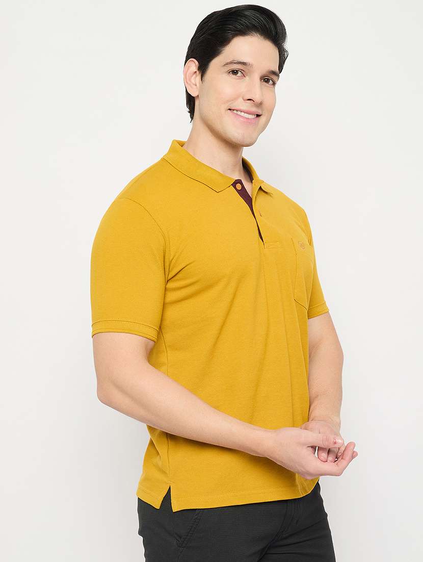 men solid short sleeve regular fit polo t-shirt - 22264650 -  Standard Image - 2