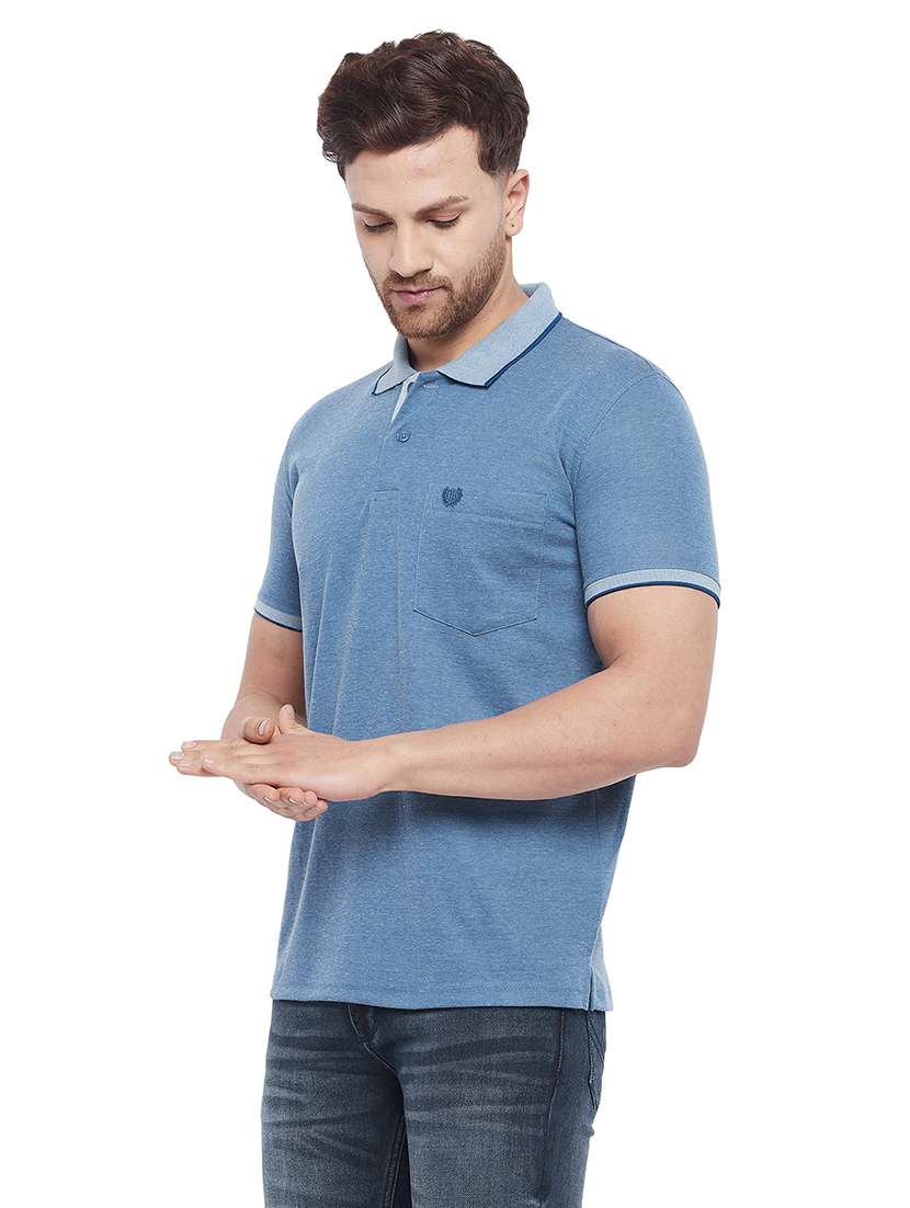 men solid short sleeve slim fit polo t-shirt - 22264657 -  Standard Image - 2