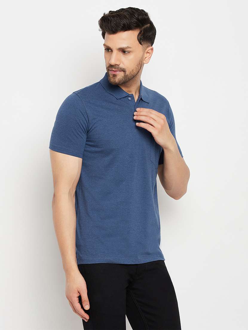 men solid short sleeve slim fit polo t-shirt - 22264662 -  Standard Image - 2