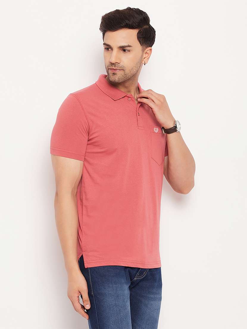 men solid short sleeve slim fit polo t-shirt - 22264665 -  Standard Image - 2