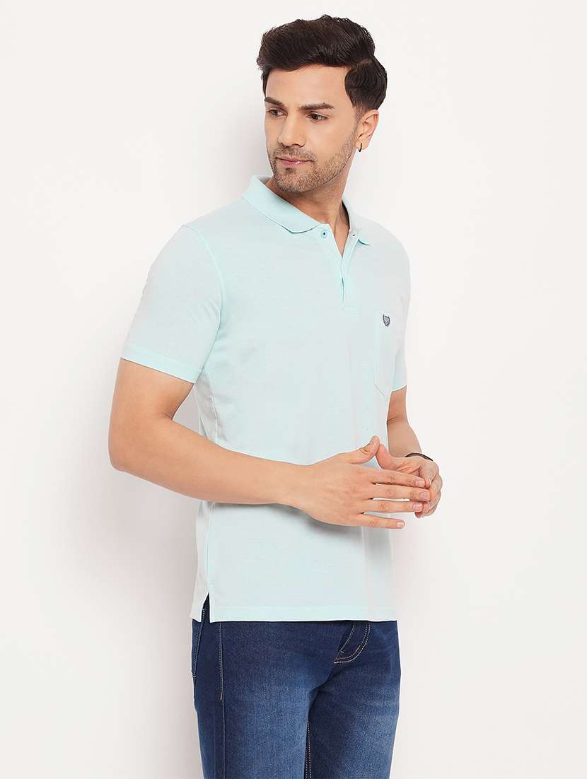 men solid short sleeve slim fit polo t-shirt - 22264669 -  Standard Image - 2