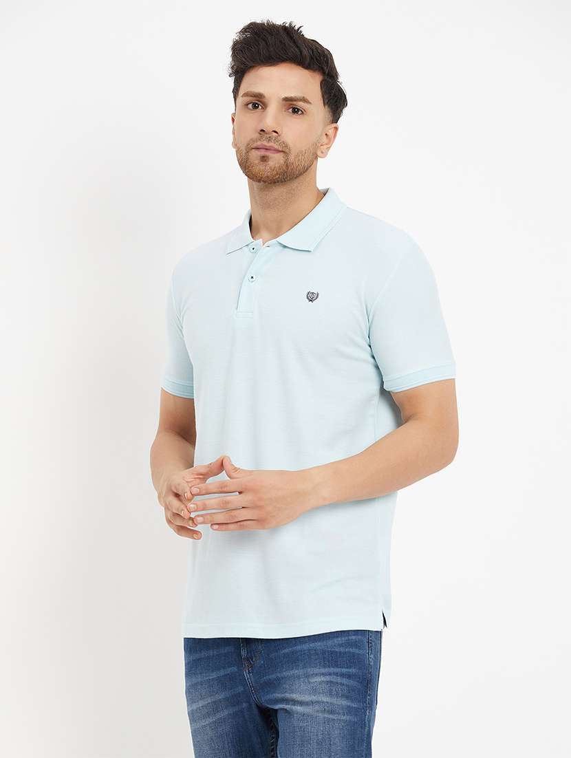 men solid short sleeve slim fit polo t-shirt - 22264673 -  Standard Image - 2