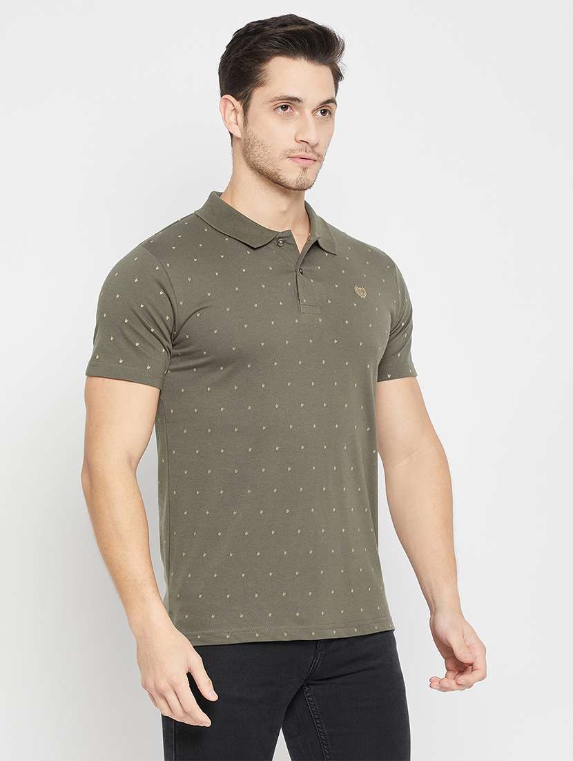Men Printed Short Sleeve Polo T-shirt - 22264680 -  Standard Image - 2
