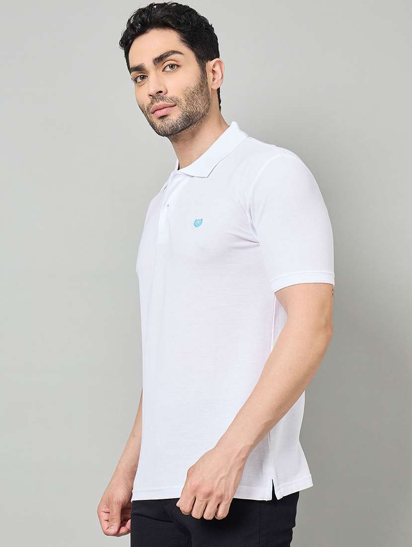 men solid short sleeve polo t-shirt - 22264688 -  Standard Image - 2