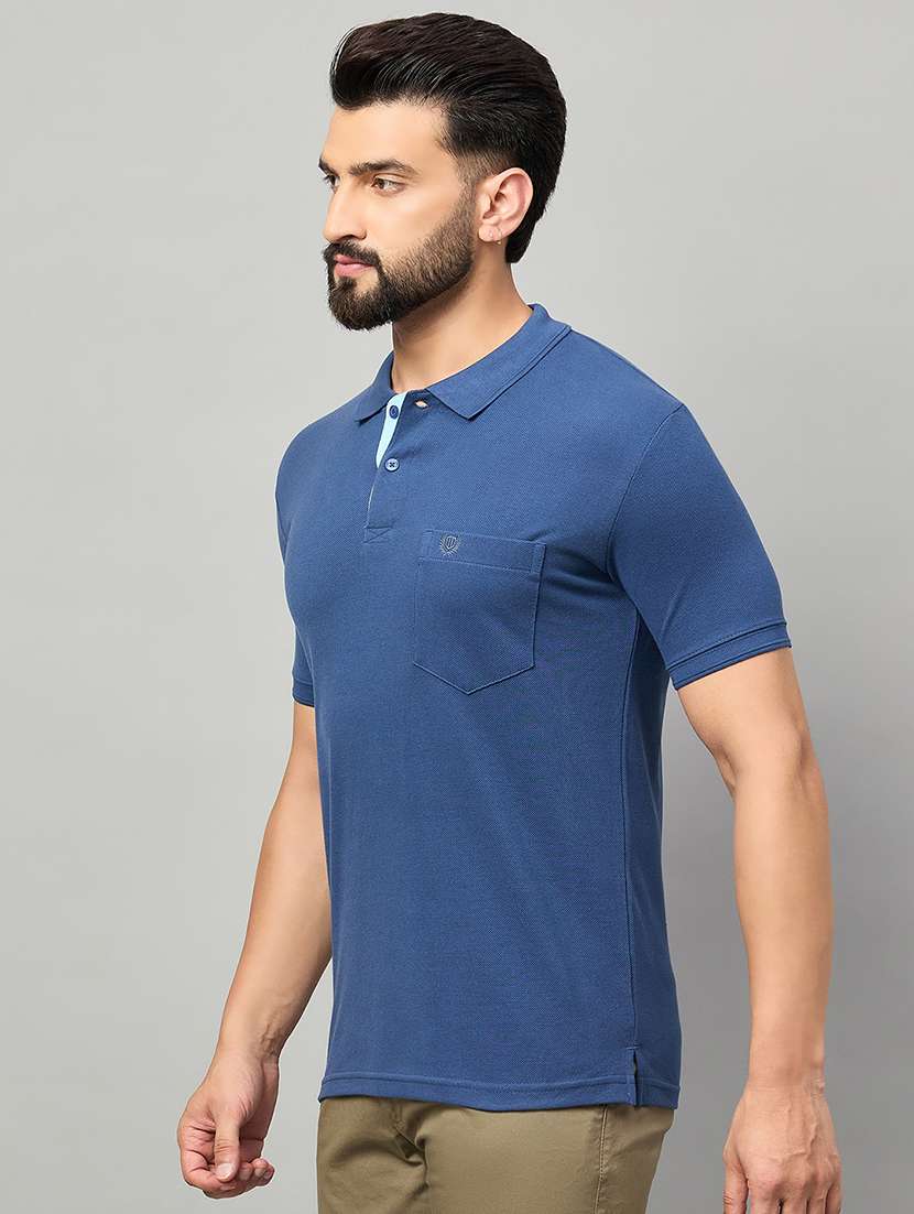 men solid short sleeve polo t-shirt - 22264692 -  Standard Image - 2