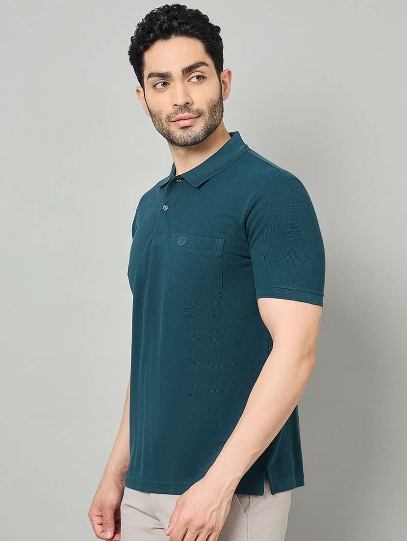 men solid short sleeve polo t-shirt - 22264695 -  Standard Image - 2
