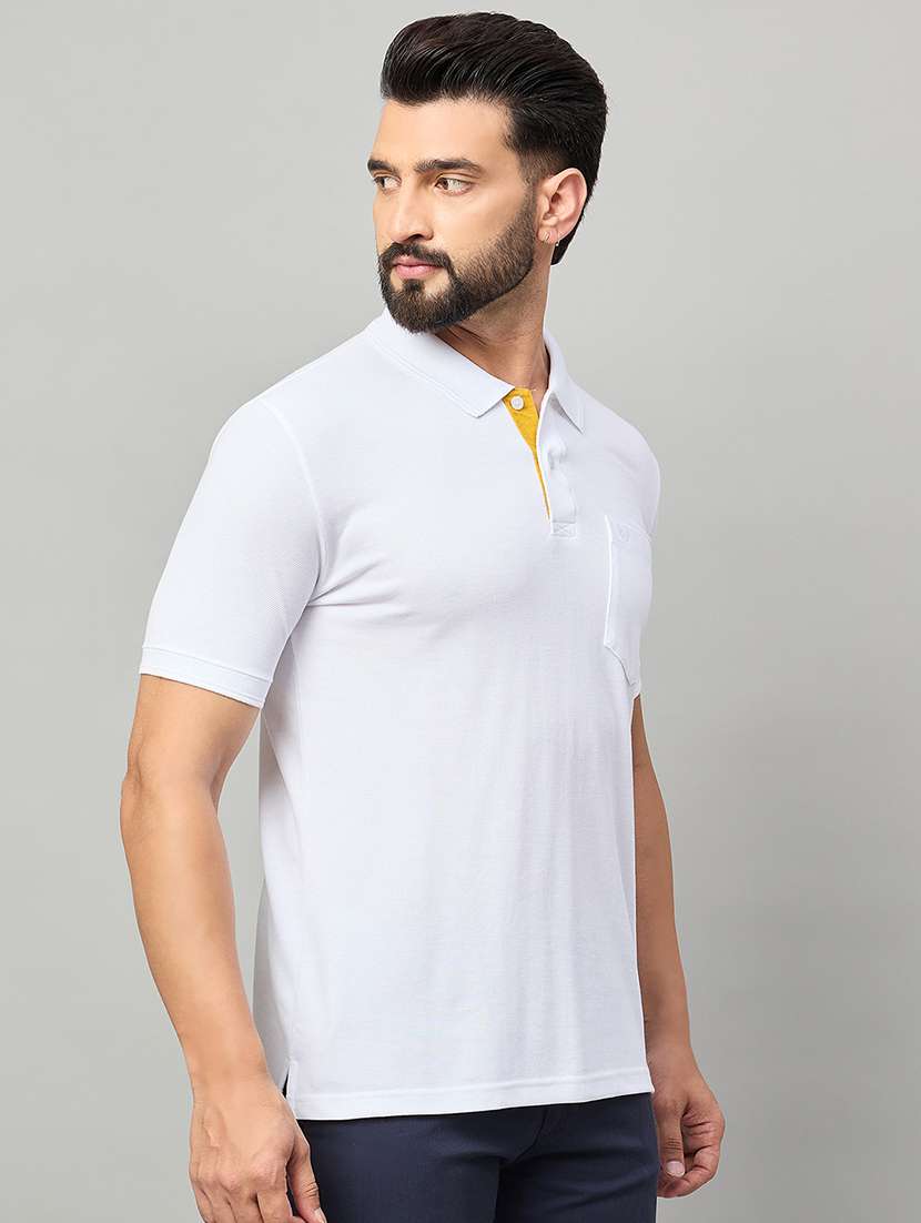 men solid short sleeve polo t-shirt - 22264696 -  Standard Image - 2