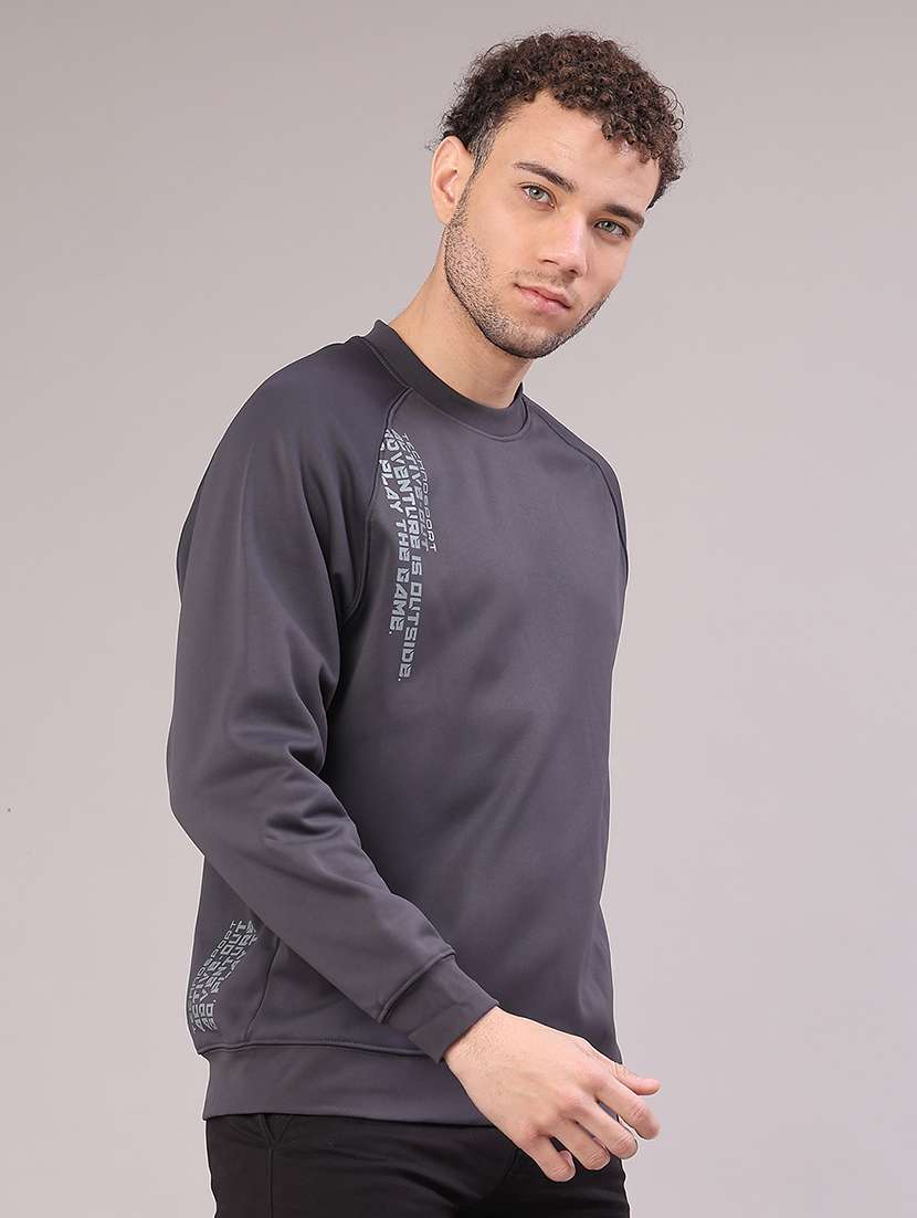 men printed long sleeve sweatshirt - 22264701 -  Standard Image - 2