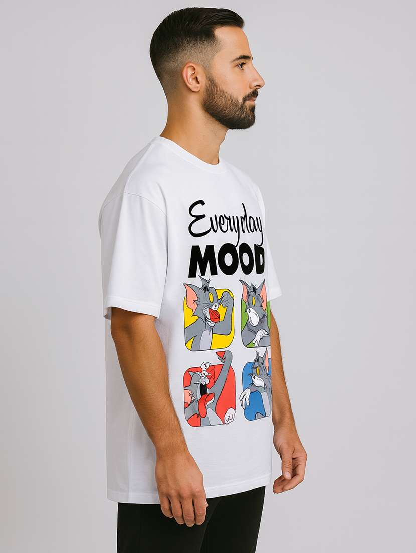 men printed short sleeve oversized t-shirt - 22264726 -  Standard Image - 2