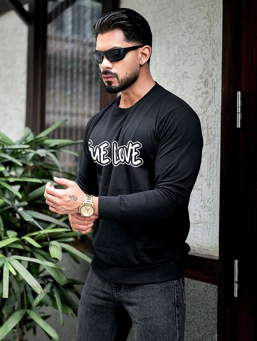 men printed long sleeve regular fit sweatshirt - 22264786 -  Standard Image - 2