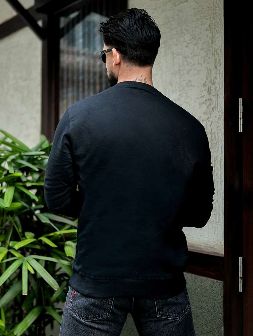 men typographic long sleeve regular fit sweatshirt - 22264803 -  Standard Image - 2