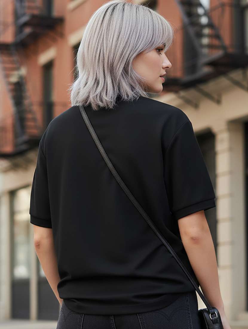 women short sleeve oversized polo t-shirt - 22264812 -  Standard Image - 2