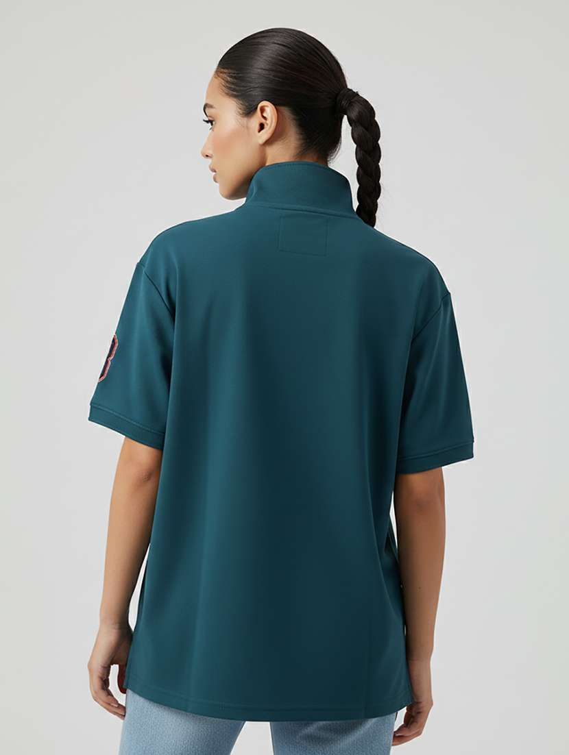 women short sleeve oversized polo t-shirt - 22264814 -  Standard Image - 2
