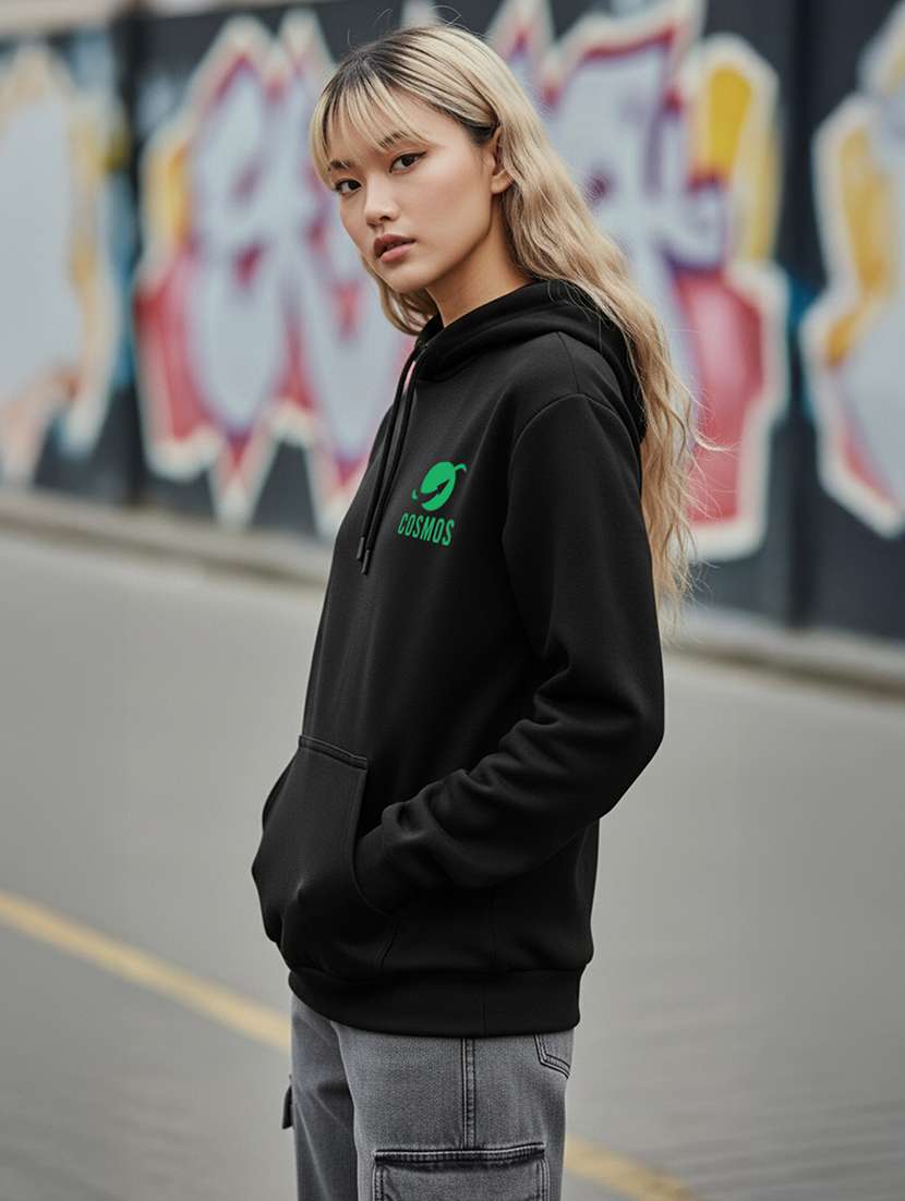 women printed long sleeve hooded sweatshirt - 22264985 -  Standard Image - 2