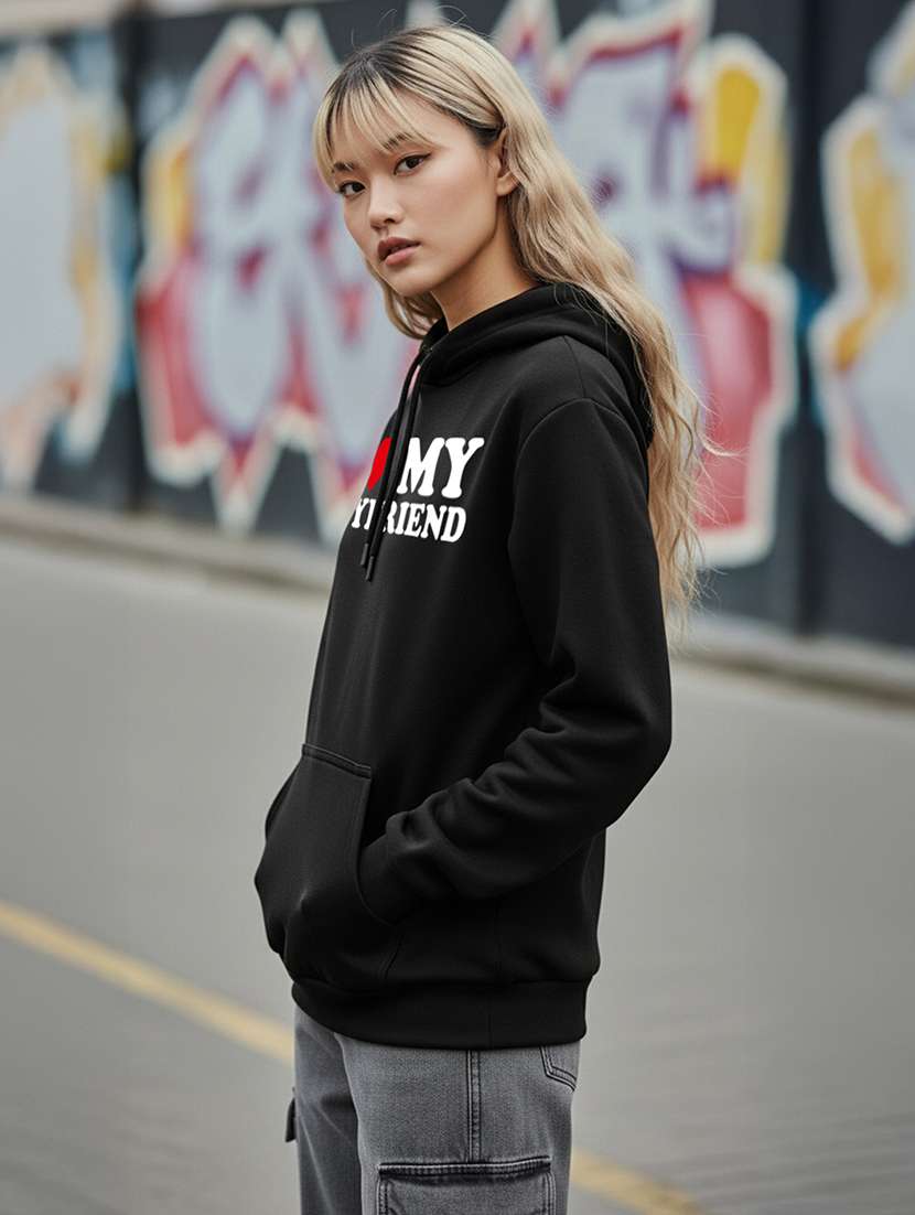 women printed long sleeve hooded sweatshirt - 22265000 -  Standard Image - 2