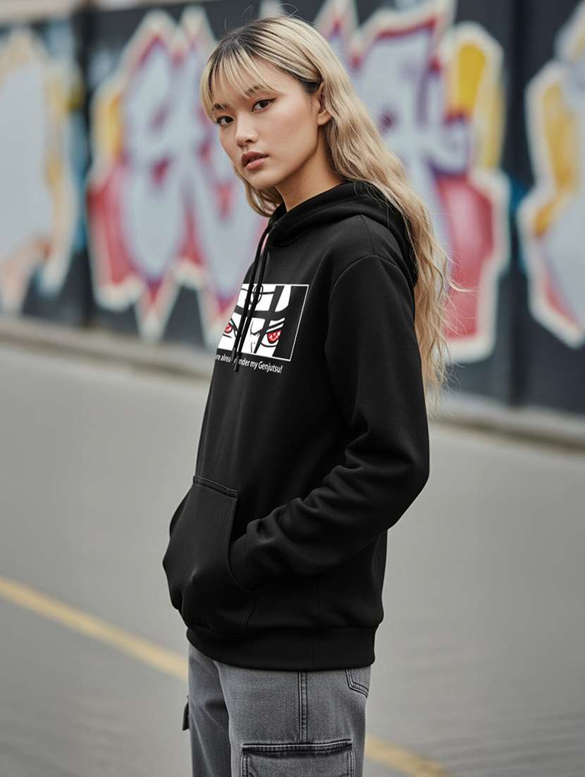 women printed long sleeve hooded sweatshirt - 22265003 -  Standard Image - 2
