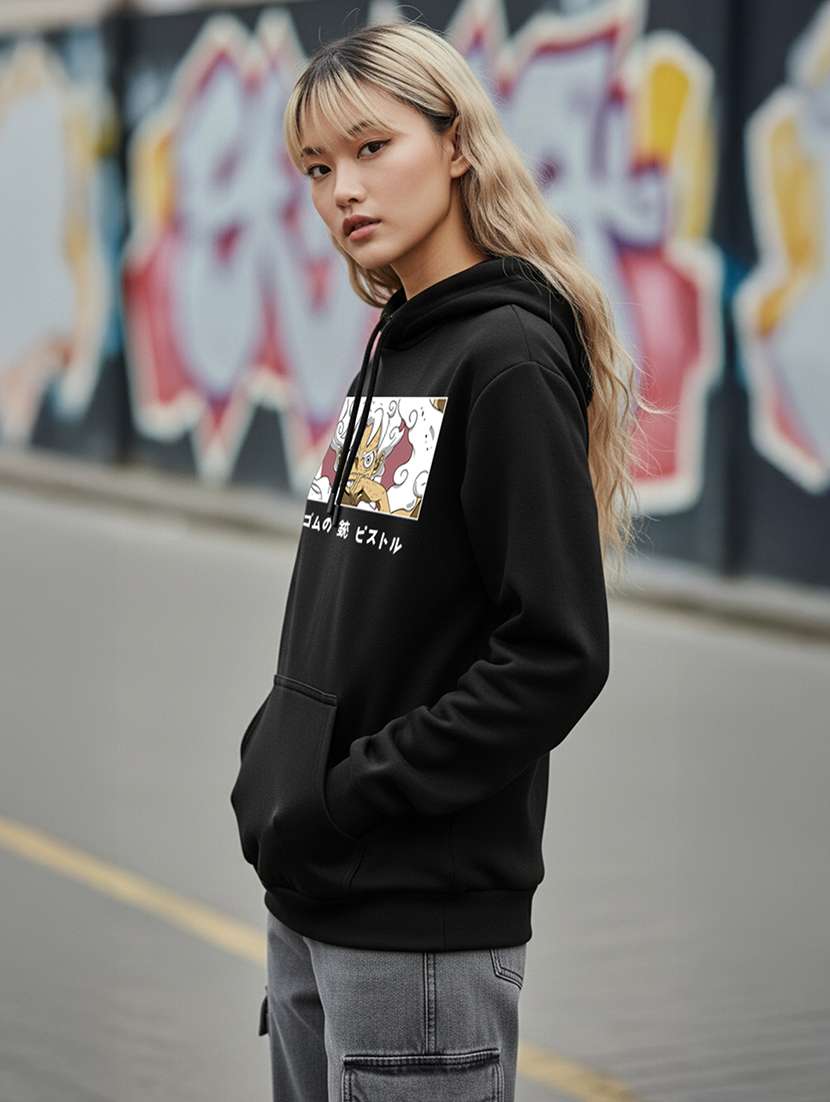 women printed long sleeve hooded sweatshirt - 22265004 -  Standard Image - 2