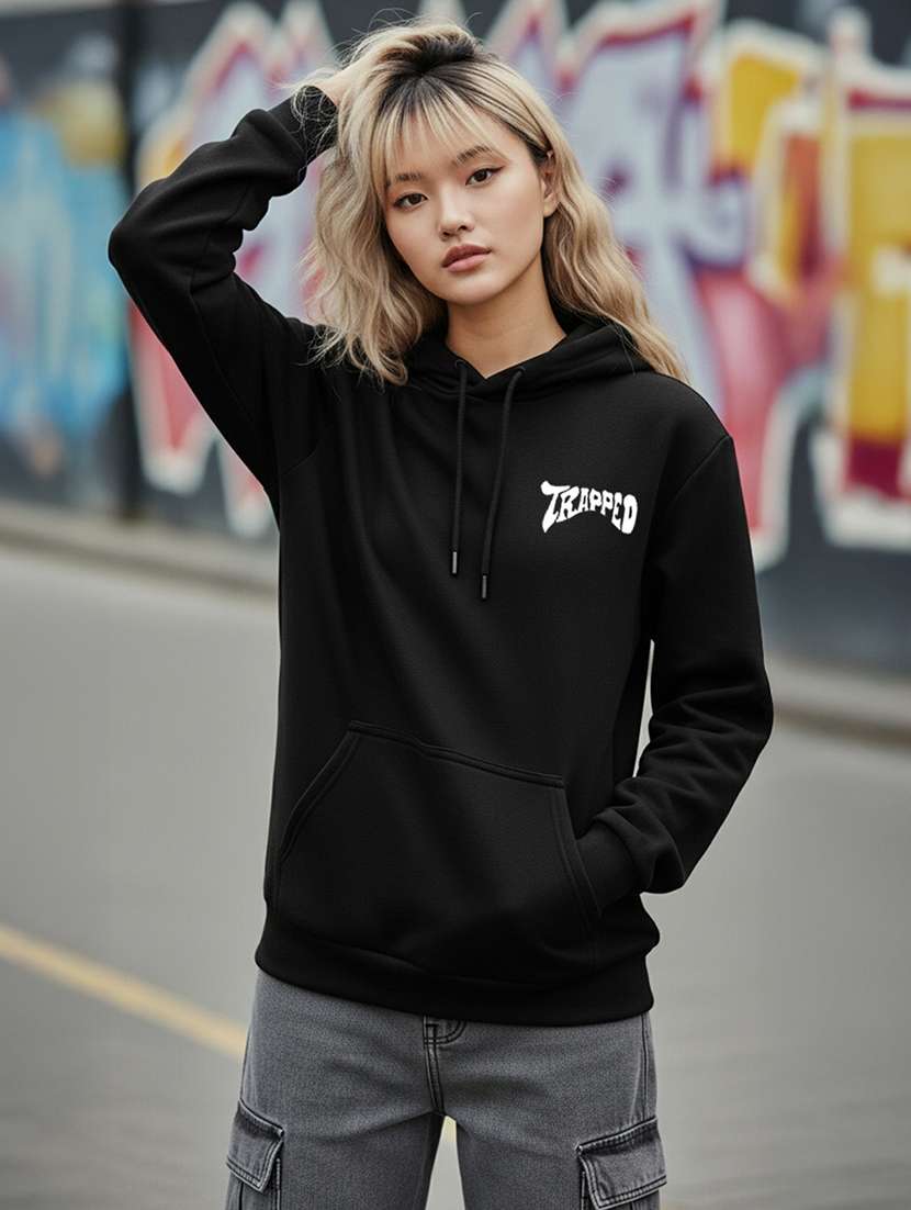 women printed long sleeve hooded sweatshirt - 22265070 -  Standard Image - 2