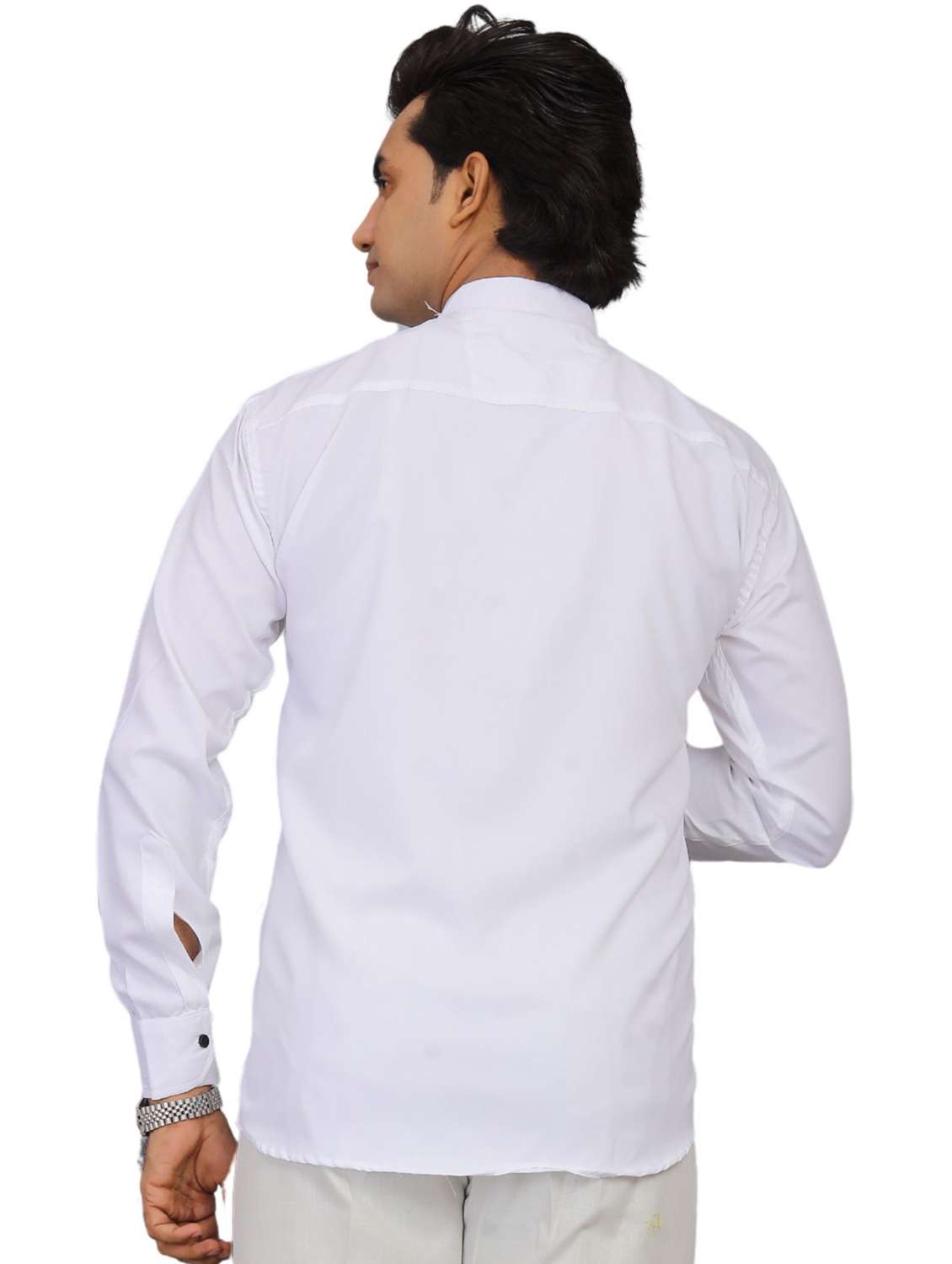 men solid mandarin neck short kurta - 22265476 -  Standard Image - 2