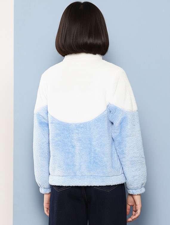 girls color blocked long sleeve jacket - 22265703 -  Standard Image - 2